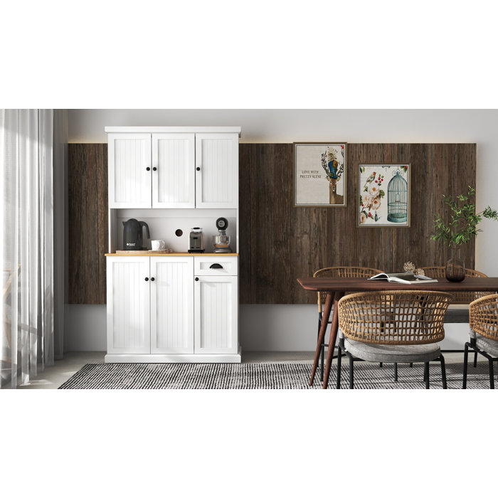 Winston Porter Elov 70" Kitchen Pantry Wayfair